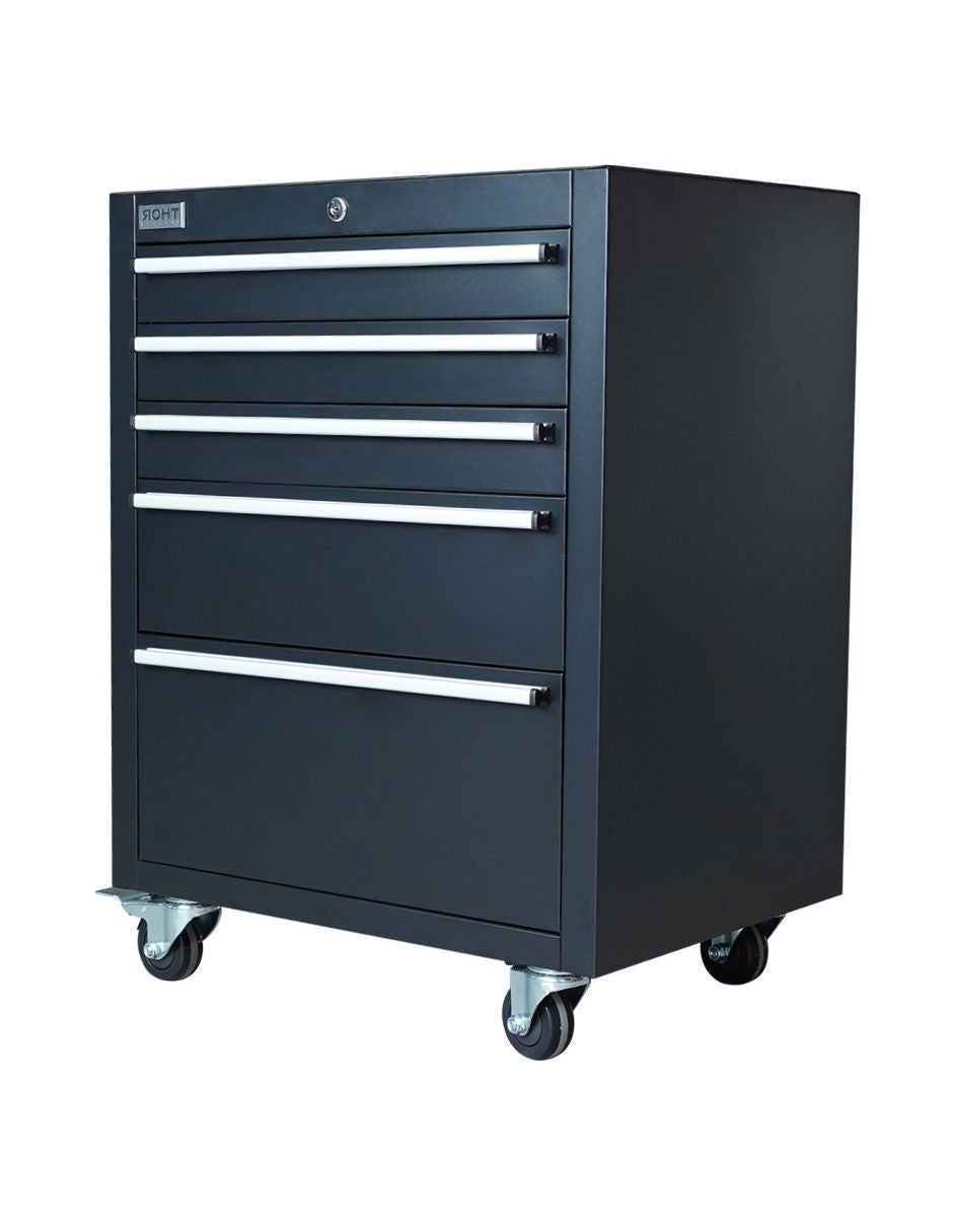 GABINETE DE HERRAMIENTAS THOR 5 COMPARTIMENTOS NEGRO HTC2405PC