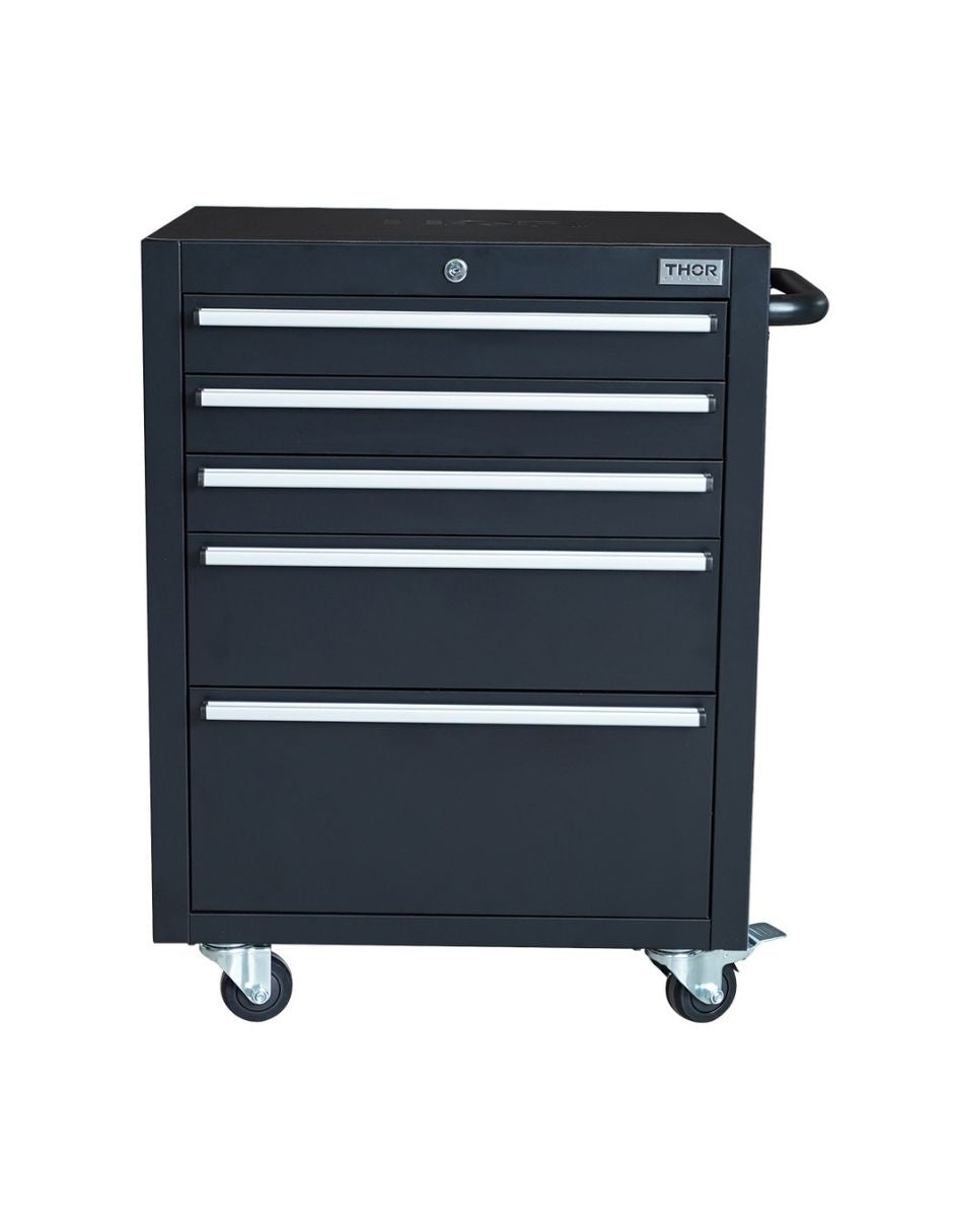 GABINETE DE HERRAMIENTAS THOR 5 COMPARTIMENTOS NEGRO HTC2405PC