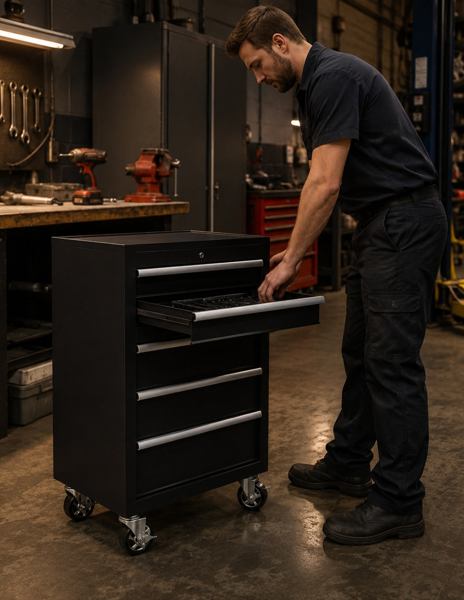 THOR GABINETE DE HERRAMIENTAS INFERIOR 66 CM EN ACERO NEGRO