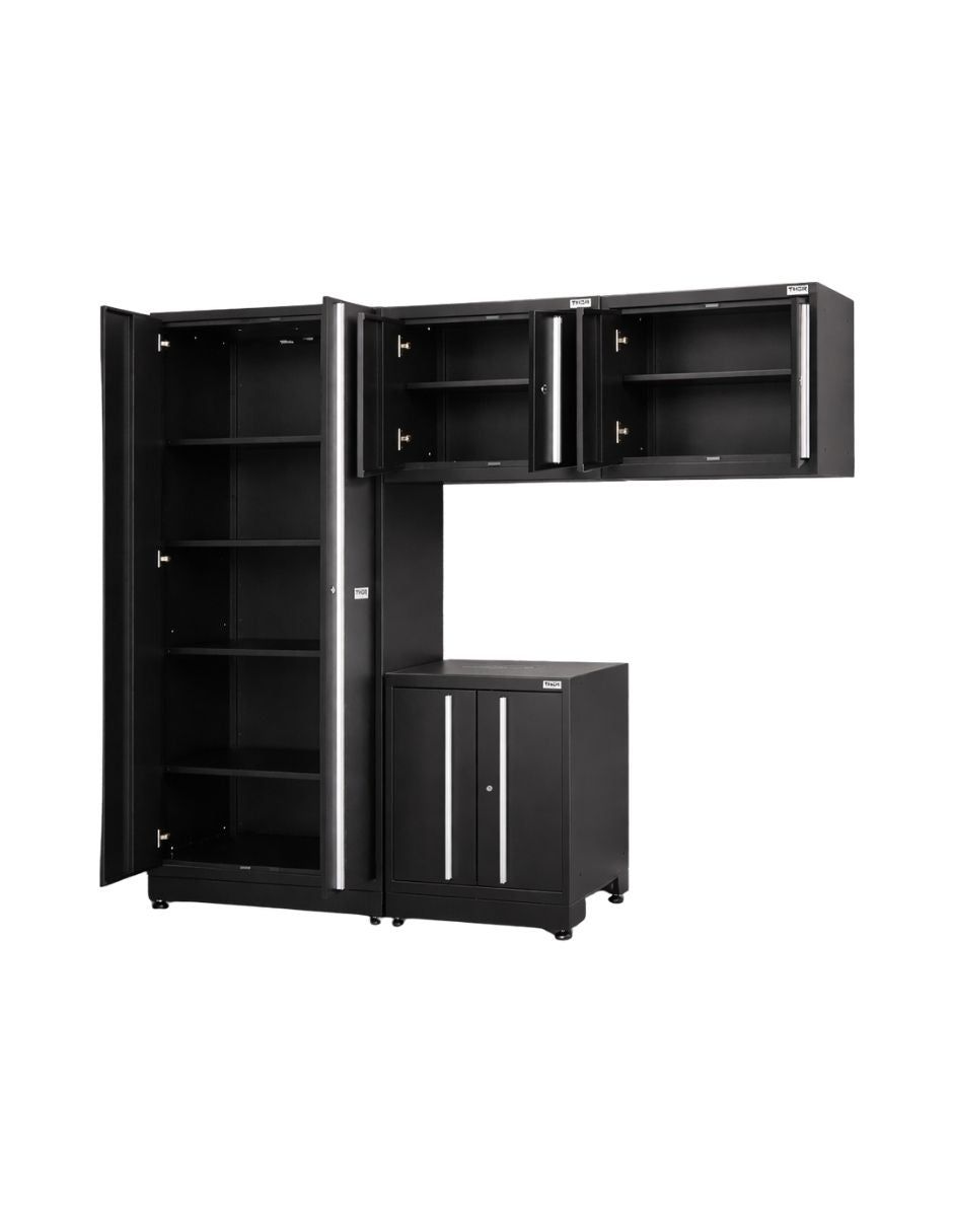 SET DE GABINETES THOR DE ACERO INOXIDABLE HTC3280PC