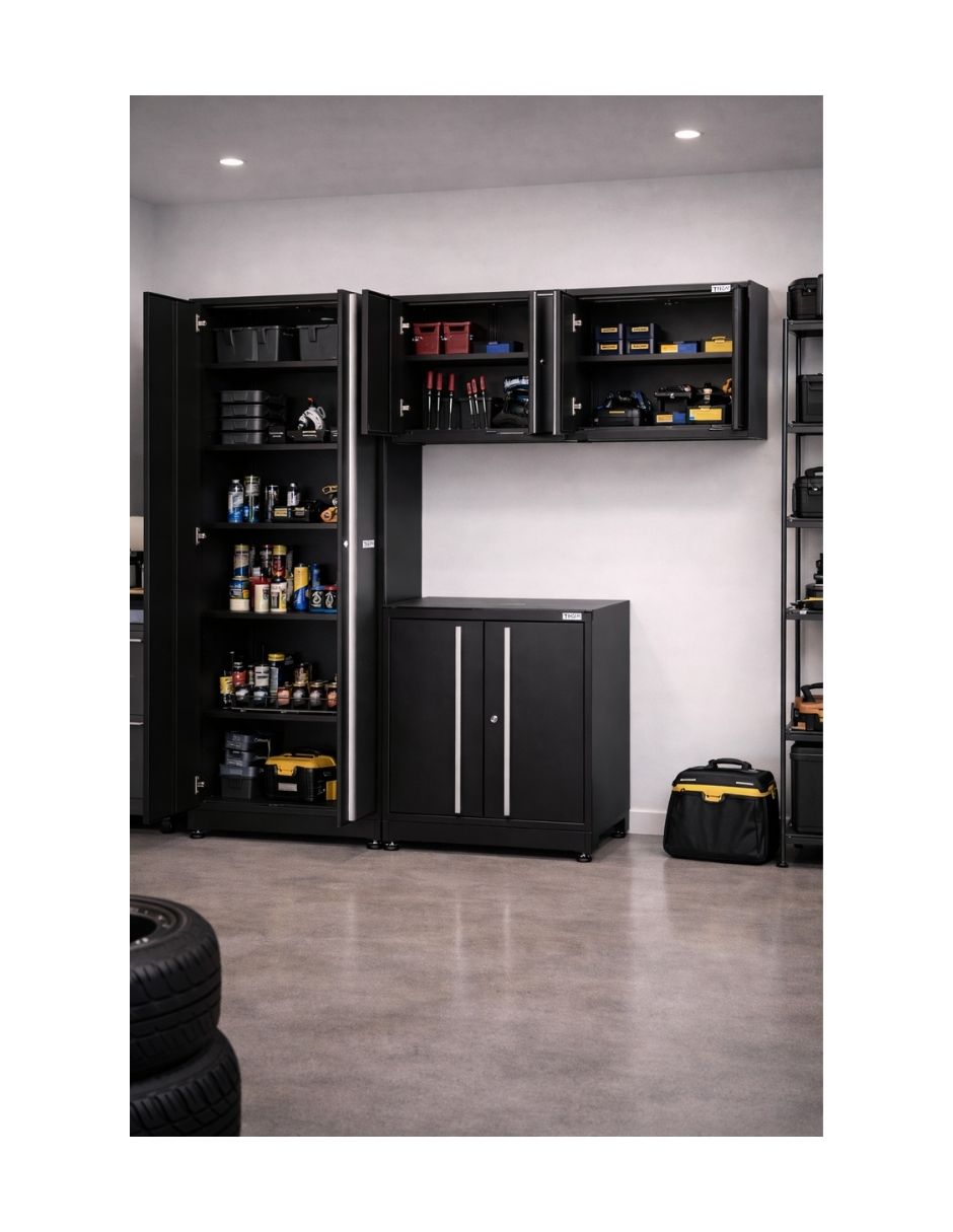 SET DE GABINETES THOR DE ACERO INOXIDABLE HTC3280PC