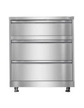 GABINETE DE ACERO INOXIDABLE CON 3 CAJONES OK3D01S-W